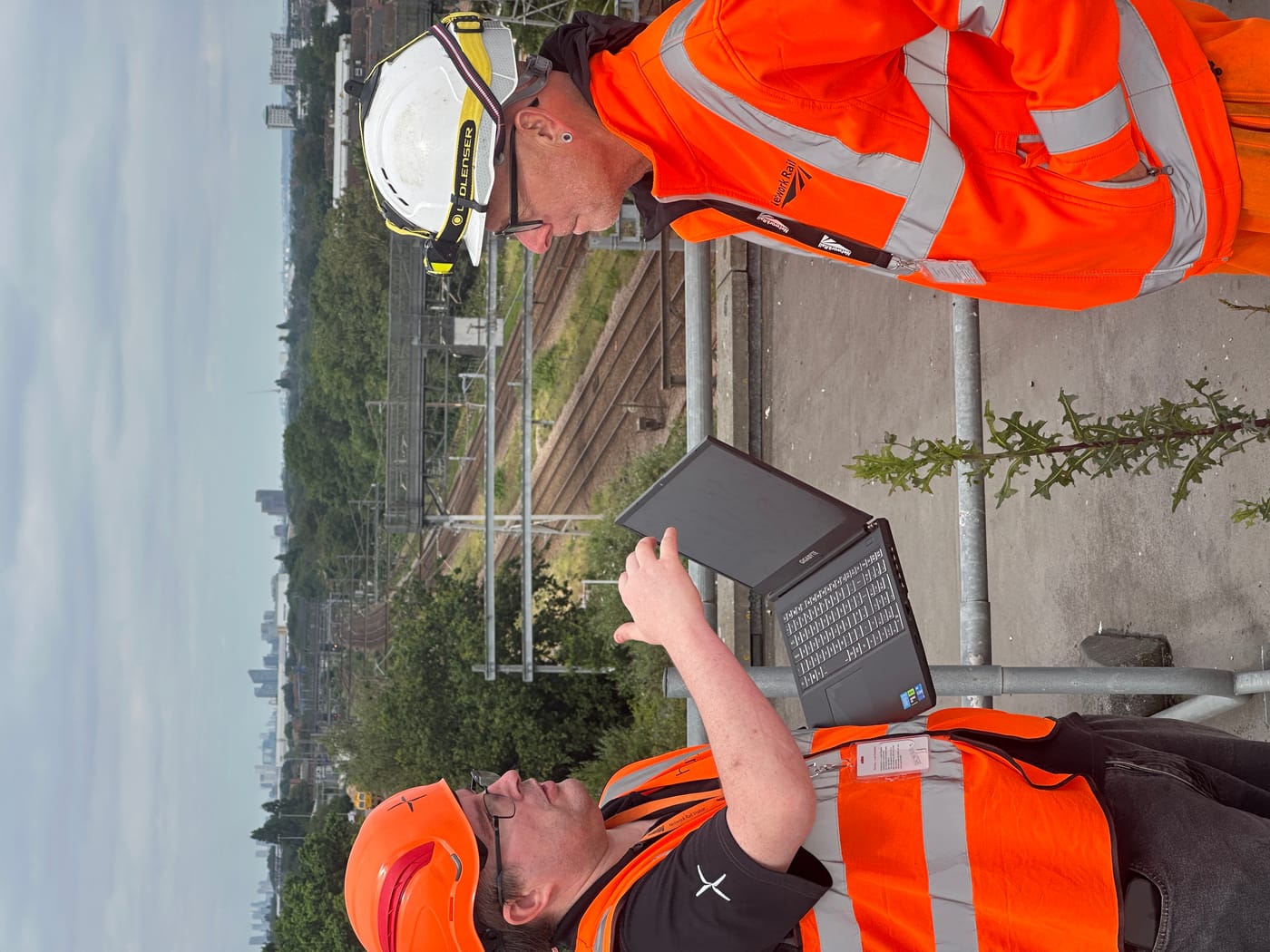 heliguy and Network Rail reviewing data trackside